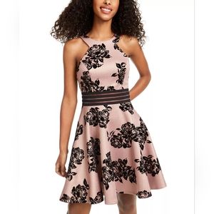 Macy's Flocked Velvet Dress - Juniors